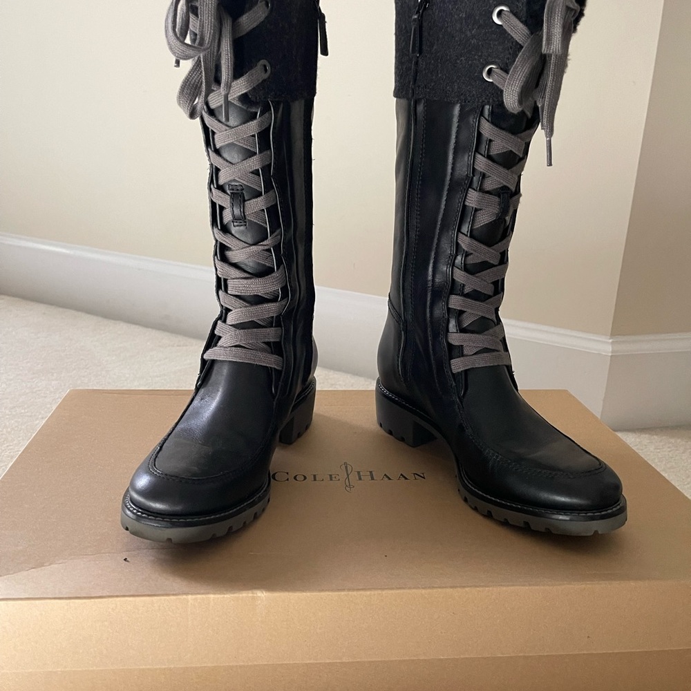 Brand New Cole Haan Henson Tall Boot in Black